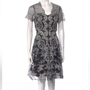 NWT Carolina Herrera Silk and Lace Dress, size 12. Retails $2990!